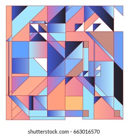 Trendy geometric elements memphis greeting cards design. Retro style texture, pattern and elements. Modern abstract design poster and cover template