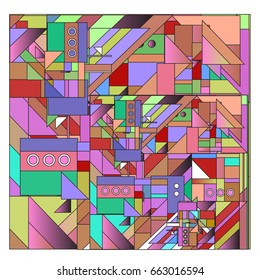 Trendy geometric elements memphis greeting cards design. Retro style texture, pattern and elements. Modern abstract design poster and cover template