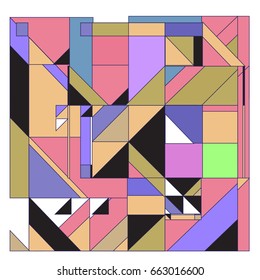 Trendy geometric elements memphis greeting cards design. Retro style texture, pattern and elements. Modern abstract design poster and cover template