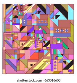 Trendy geometric elements memphis greeting cards design. Retro style texture, pattern and elements. Modern abstract design poster and cover template