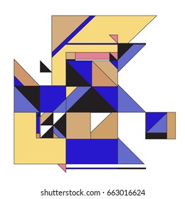 Trendy geometric elements memphis greeting cards design. Retro style texture, pattern and elements. Modern abstract design poster and cover template