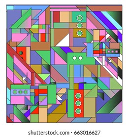 Trendy geometric elements memphis greeting cards design. Retro style texture, pattern and elements. Modern abstract design poster and cover template
