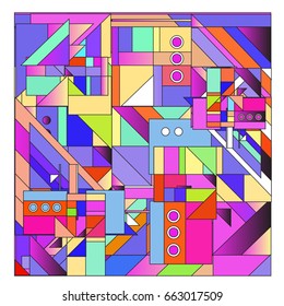 Trendy geometric elements memphis greeting cards design. Retro style texture, pattern and elements. Modern abstract design poster and cover template