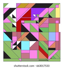 Trendy geometric elements memphis greeting cards design. Retro style texture, pattern and elements. Modern abstract design poster and cover template