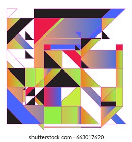 Trendy geometric elements memphis greeting cards design. Retro style texture, pattern and elements. Modern abstract design poster and cover template