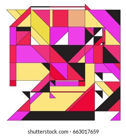 Trendy geometric elements memphis greeting cards design. Retro style texture, pattern and elements. Modern abstract design poster and cover template