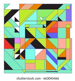 Trendy geometric elements memphis greeting cards design. Retro style texture, pattern and elements. Modern abstract design poster and cover template