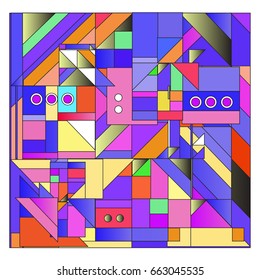 Trendy geometric elements memphis greeting cards design. Retro style texture, pattern and elements. Modern abstract design poster and cover template