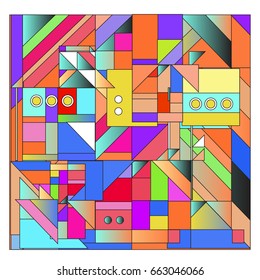 Trendy geometric elements memphis greeting cards design. Retro style texture, pattern and elements. Modern abstract design poster and cover template