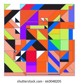 Trendy geometric elements memphis greeting cards design. Retro style texture, pattern and elements. Modern abstract design poster and cover template