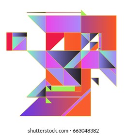 Trendy geometric elements memphis greeting cards design. Retro style texture, pattern and elements. Modern abstract design poster and cover template