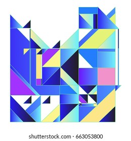 Trendy geometric elements memphis greeting cards design. Retro style texture, pattern and elements. Modern abstract design poster and cover template