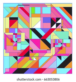 Trendy geometric elements memphis greeting cards design. Retro style texture, pattern and elements. Modern abstract design poster and cover template