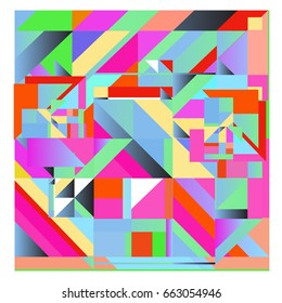Trendy geometric elements memphis greeting cards design. Retro style texture, pattern and elements. Modern abstract design poster and cover template