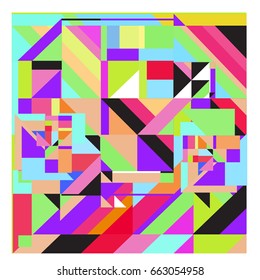 Trendy geometric elements memphis greeting cards design. Retro style texture, pattern and elements. Modern abstract design poster and cover template