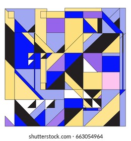 Trendy geometric elements memphis greeting cards design. Retro style texture, pattern and elements. Modern abstract design poster and cover template