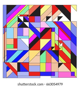 Trendy geometric elements memphis greeting cards design. Retro style texture, pattern and elements. Modern abstract design poster and cover template