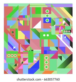 Trendy geometric elements memphis greeting cards design. Retro style texture, pattern and elements. Modern abstract design poster and cover template