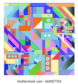 Trendy geometric elements memphis greeting cards design. Retro style texture, pattern and elements. Modern abstract design poster and cover template