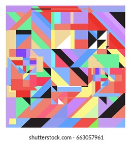 Trendy geometric elements memphis greeting cards design. Retro style texture, pattern and elements. Modern abstract design poster and cover template