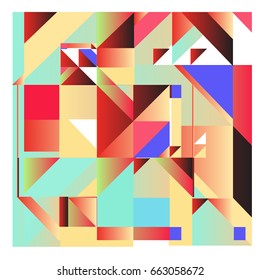 Trendy geometric elements memphis greeting cards design. Retro style texture, pattern and elements. Modern abstract design poster and cover template