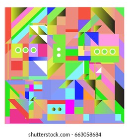 Trendy geometric elements memphis greeting cards design. Retro style texture, pattern and elements. Modern abstract design poster and cover template
