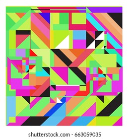 Trendy geometric elements memphis greeting cards design. Retro style texture, pattern and elements. Modern abstract design poster and cover template