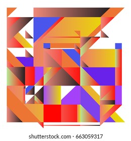 Trendy geometric elements memphis greeting cards design. Retro style texture, pattern and elements. Modern abstract design poster and cover template