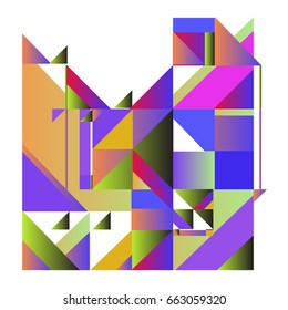 Trendy geometric elements memphis greeting cards design. Retro style texture, pattern and elements. Modern abstract design poster and cover template