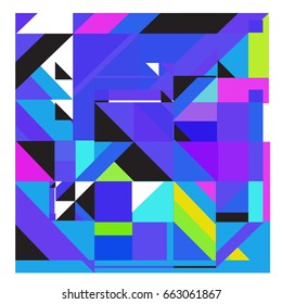 Trendy geometric elements memphis greeting cards design. Retro style texture, pattern and elements. Modern abstract design poster and cover template