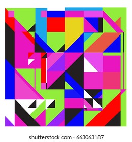 Trendy geometric elements memphis greeting cards design. Retro style texture, pattern and elements. Modern abstract design poster and cover template