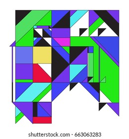 Trendy geometric elements memphis greeting cards design. Retro style texture, pattern and elements. Modern abstract design poster and cover template