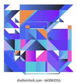 Trendy geometric elements memphis greeting cards design. Retro style texture, pattern and elements. Modern abstract design poster and cover template