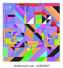 Trendy geometric elements memphis greeting cards design. Retro style texture, pattern and elements. Modern abstract design poster and cover template