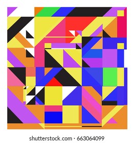 Trendy geometric elements memphis greeting cards design. Retro style texture, pattern and elements. Modern abstract design poster and cover template