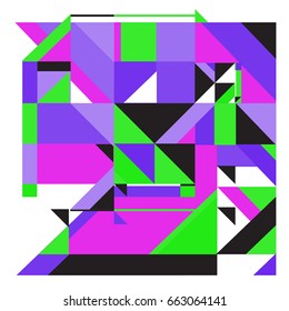Trendy geometric elements memphis greeting cards design. Retro style texture, pattern and elements. Modern abstract design poster and cover template
