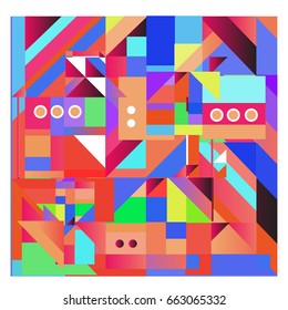 Trendy geometric elements memphis greeting cards design. Retro style texture, pattern and elements. Modern abstract design poster and cover template