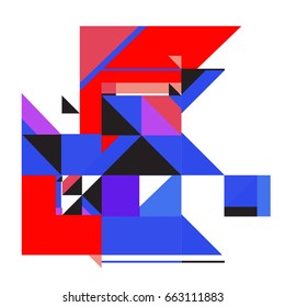 Trendy geometric elements memphis greeting cards design. Retro style texture, pattern and elements. Modern abstract design poster and cover template
