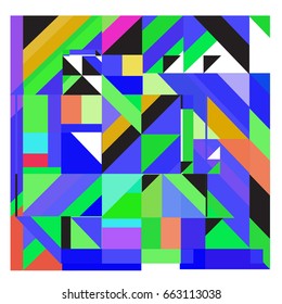 Trendy geometric elements memphis greeting cards design. Retro style texture, pattern and elements. Modern abstract design poster and cover template