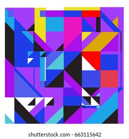 Trendy geometric elements memphis greeting cards design. Retro style texture, pattern and elements. Modern abstract design poster and cover template