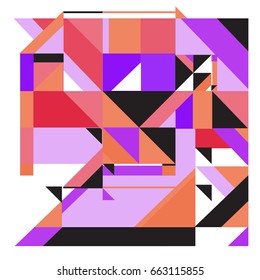 Trendy geometric elements memphis greeting cards design. Retro style texture, pattern and elements. Modern abstract design poster and cover template