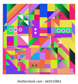Trendy geometric elements memphis greeting cards design. Retro style texture, pattern and elements. Modern abstract design poster and cover template