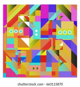 Trendy geometric elements memphis greeting cards design. Retro style texture, pattern and elements. Modern abstract design poster and cover template