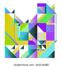 Trendy geometric elements memphis greeting cards design. Retro style texture, pattern and elements. Modern abstract design poster and cover template