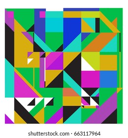 Trendy geometric elements memphis greeting cards design. Retro style texture, pattern and elements. Modern abstract design poster and cover template