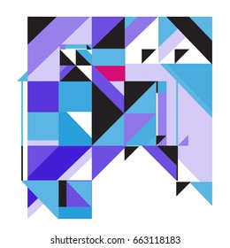 Trendy geometric elements memphis greeting cards design. Retro style texture, pattern and elements. Modern abstract design poster and cover template