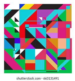 Trendy geometric elements memphis greeting cards design. Retro style texture, pattern and elements. Modern abstract design poster and cover template