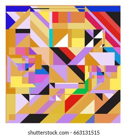 Trendy geometric elements memphis greeting cards design. Retro style texture, pattern and elements. Modern abstract design poster and cover template
