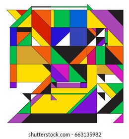 Trendy geometric elements memphis greeting cards design. Retro style texture, pattern and elements. Modern abstract design poster and cover template