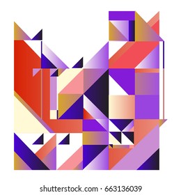 Trendy geometric elements memphis greeting cards design. Retro style texture, pattern and elements. Modern abstract design poster and cover template